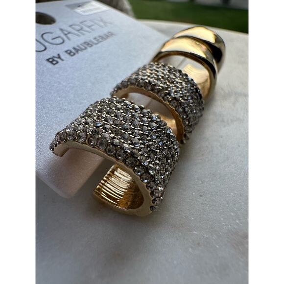 SUGARFIX by Baublebar: Gold Plated Hoop Earring Set - Picture 5 of 7